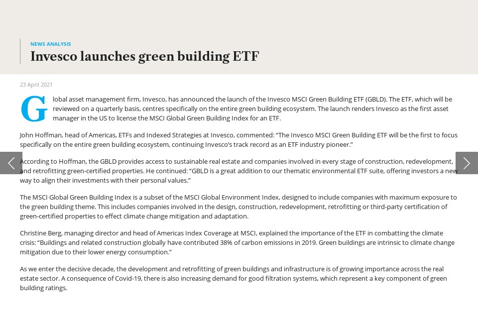 Invesco Msci Green Building Etf